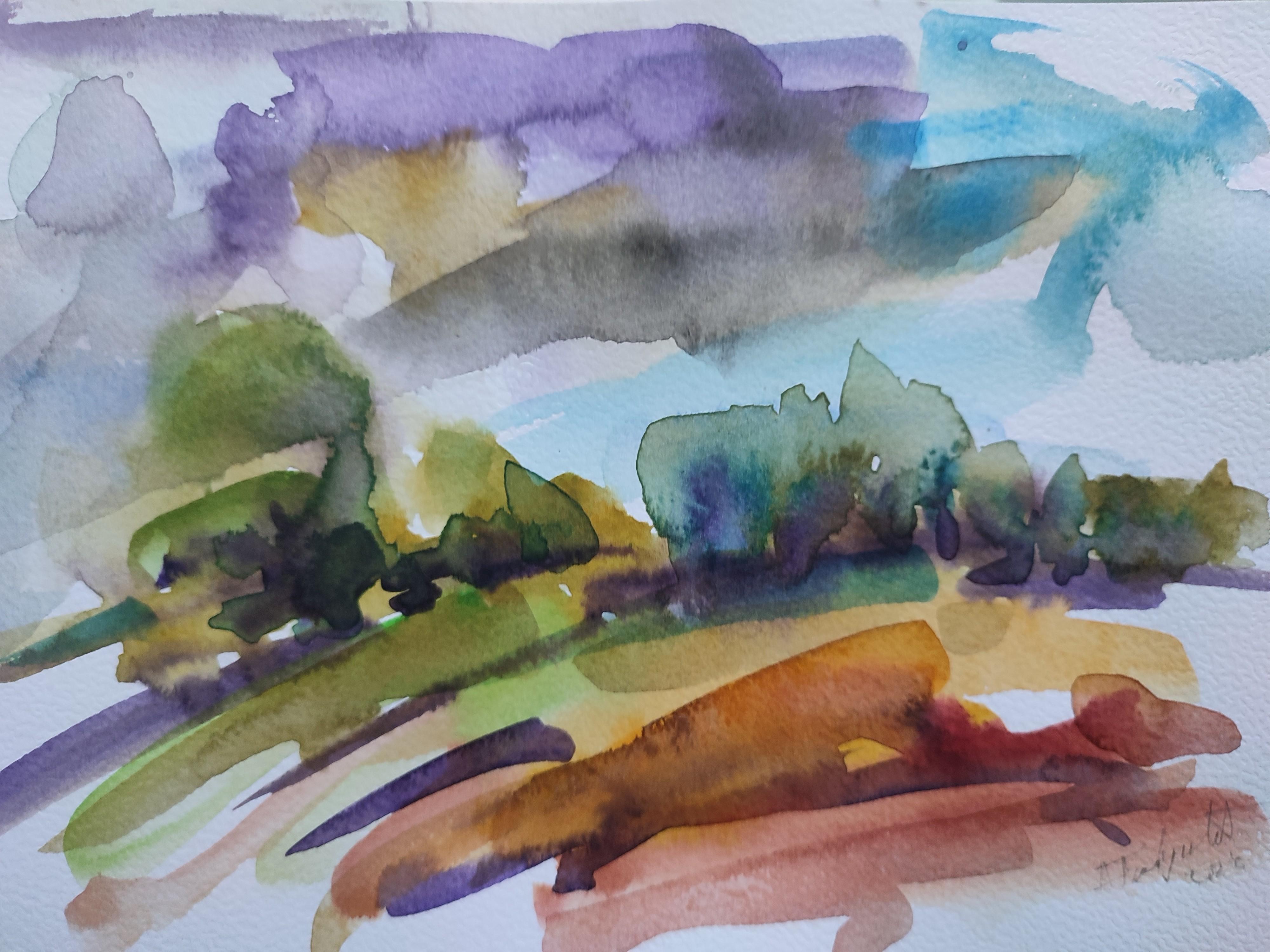 Pejzaž akvarel 3